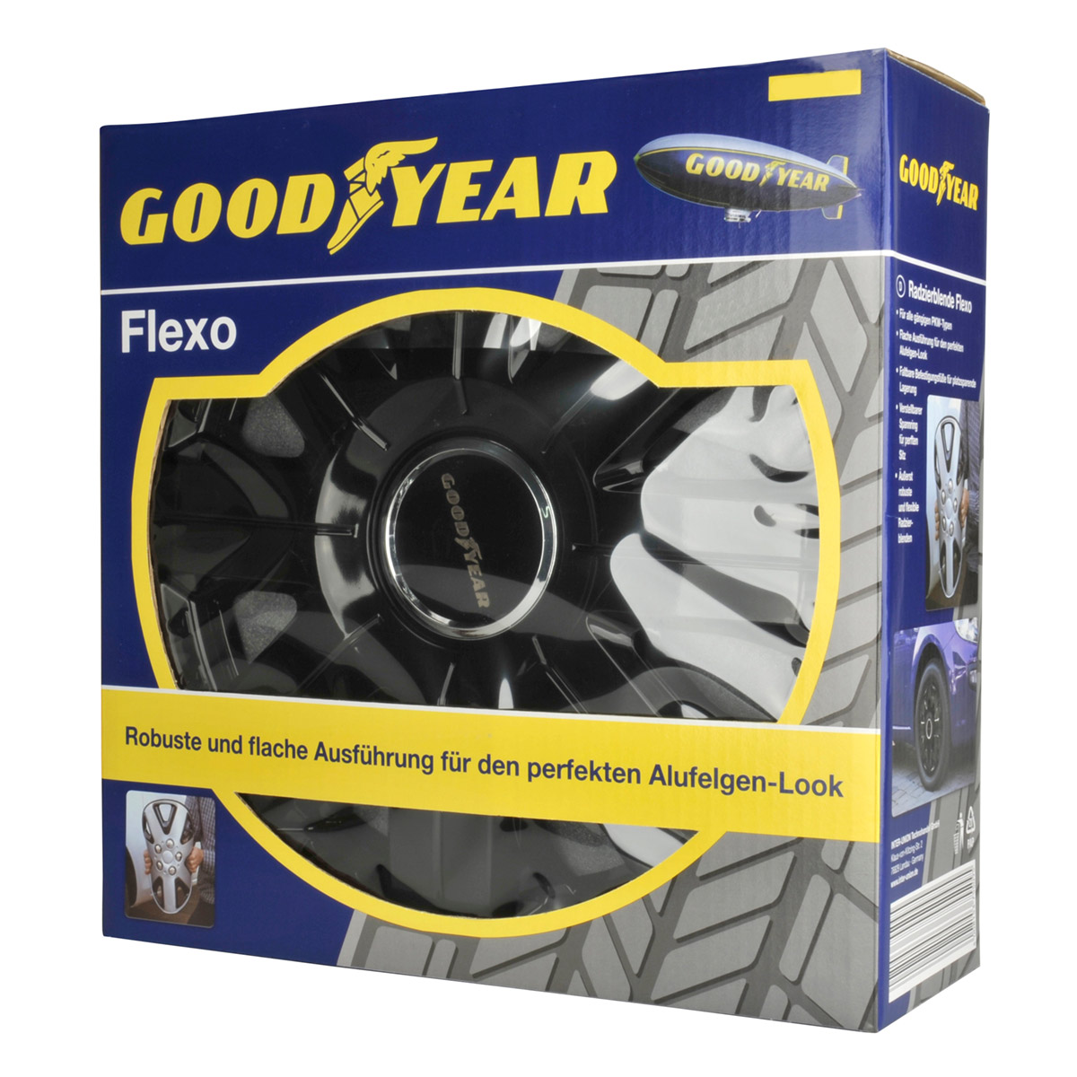 Goodyear Flexo 75513 Wheel Trims 13 Inches Set of 4 Silver